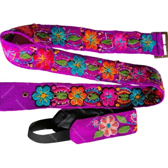 Multicolor Wool Woven Headband Belt Set Peruvian Crafts main image 6